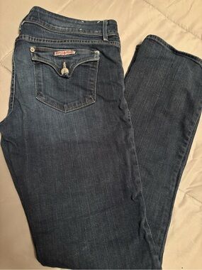 Hudson Jeans Dark Blue Straight Leg Women's Jeans